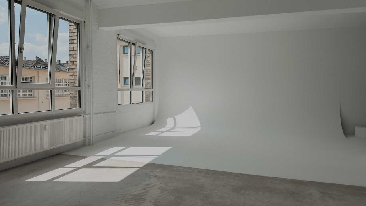 Hohlkehle Fotostudio Miete in Frankfurt und Offenbach