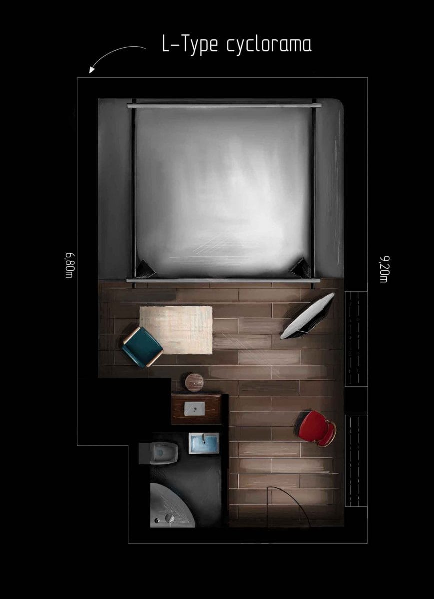 Hohlkehle Fotostudio Miete in Frankfurt und Offenbach